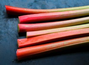 fresh rhubarb