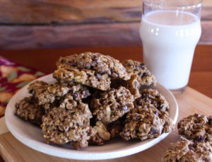 vegan oatmeal chocolate chip cookies