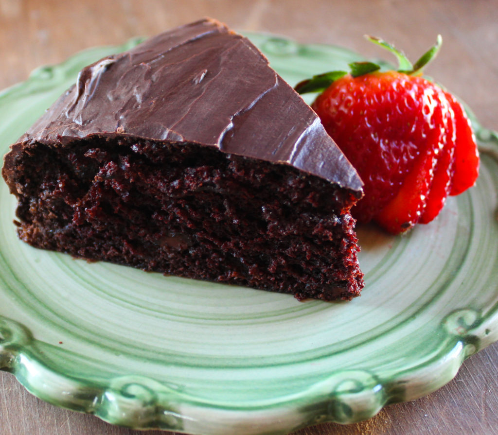 Dark Chocolate Cake With Ganache Vegan Cabin Life