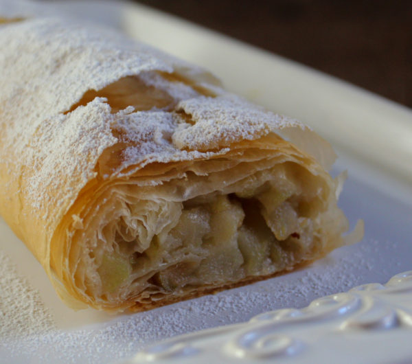 Ginger Pear Strudel - Vegan Cabin Life